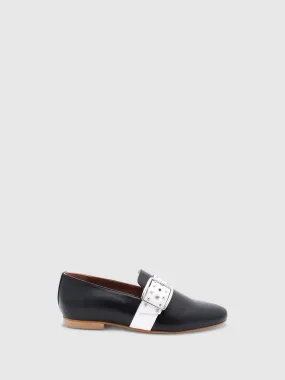 Appliqués Loafers C04L2 Black/White