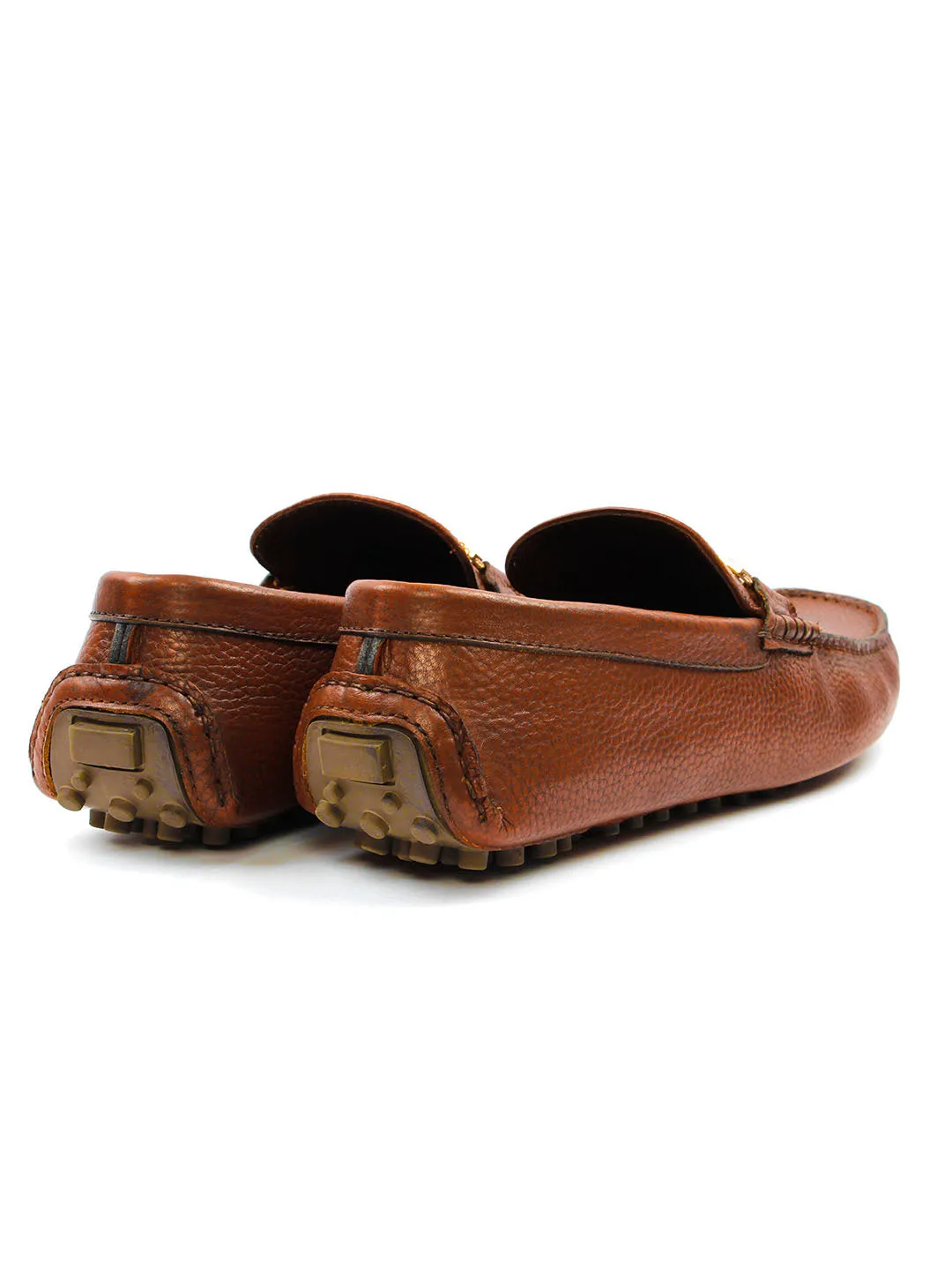 Bingo Tan Loafers with Buckle