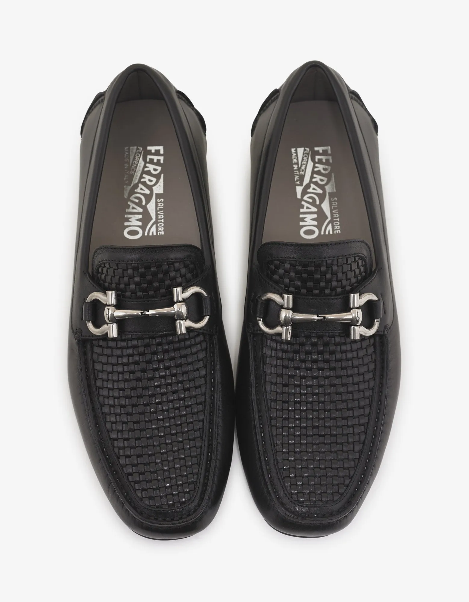 Black Parigi Basket Weave Driving Shoes