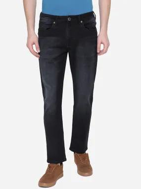 Dark Indigo Blue Washed Straight Fit Jeans | JadeBlue