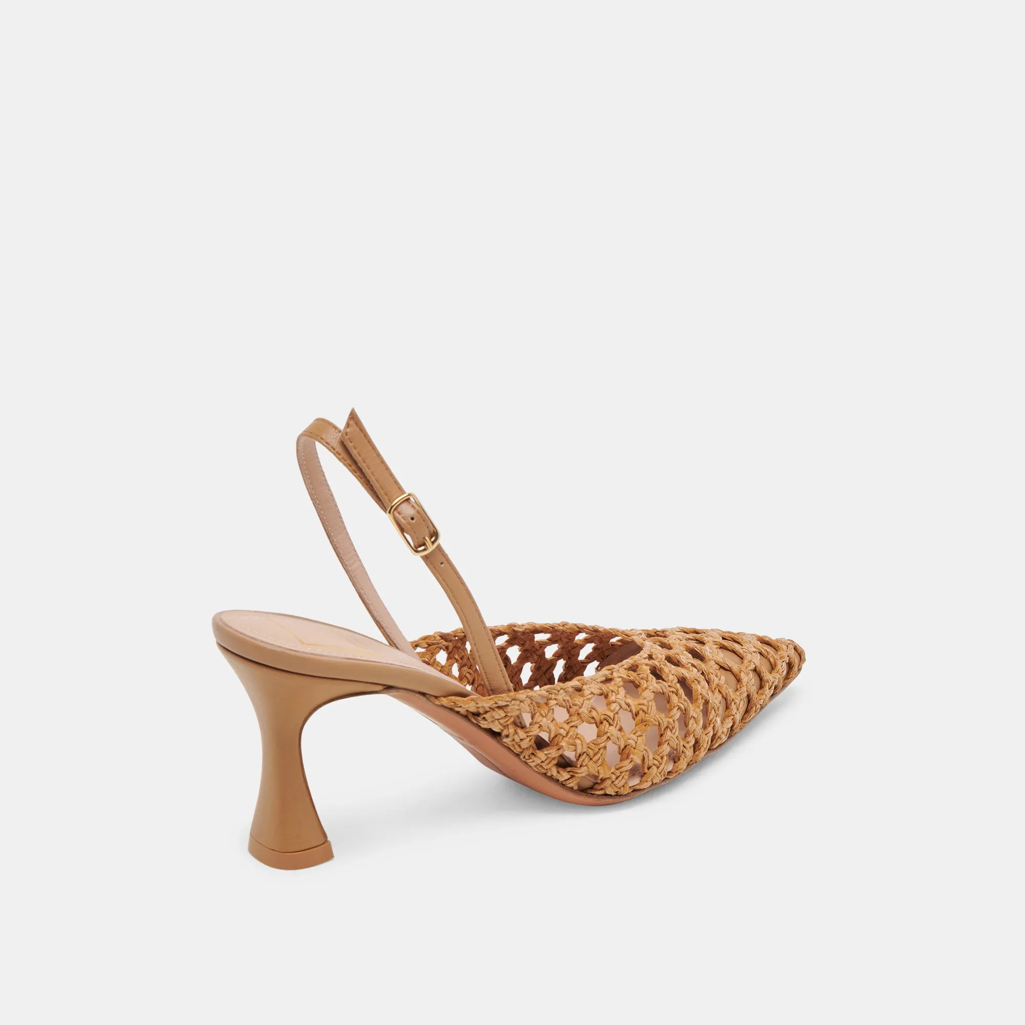 GLORIA HEELS NATURAL WOVEN