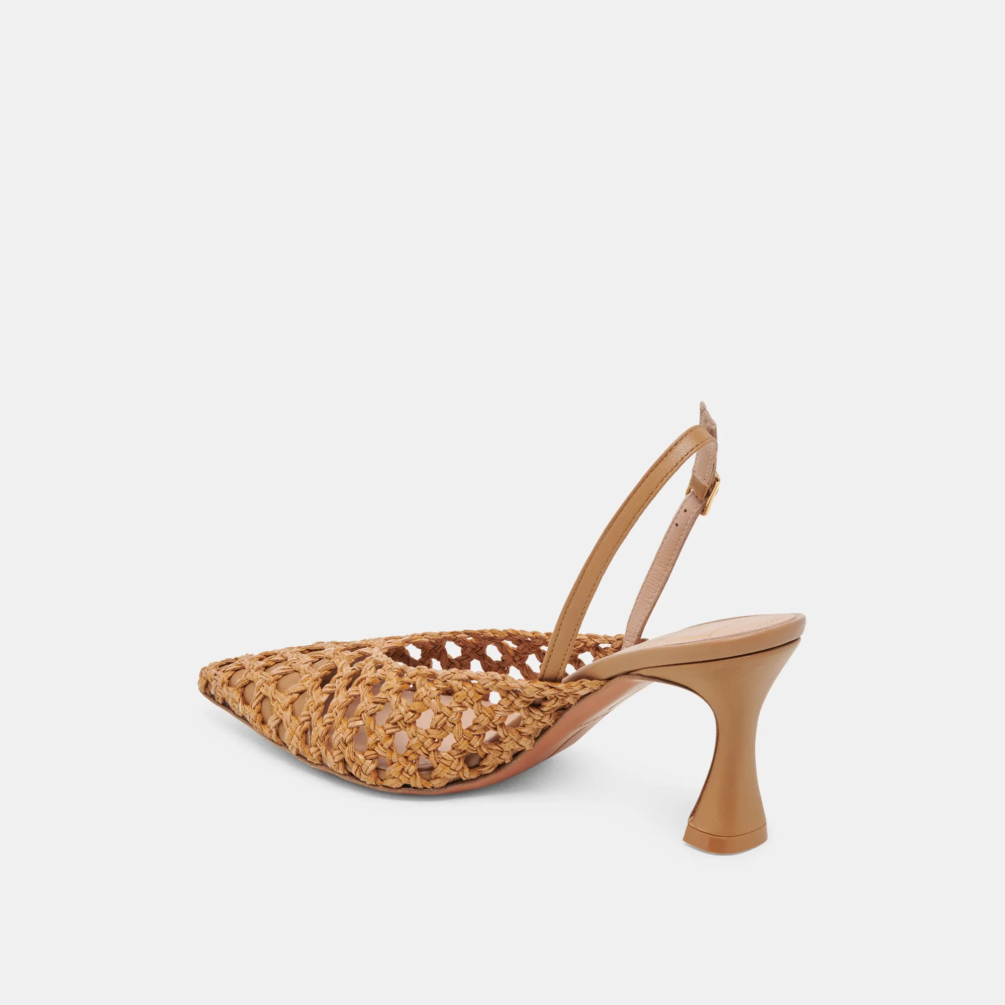 GLORIA HEELS NATURAL WOVEN