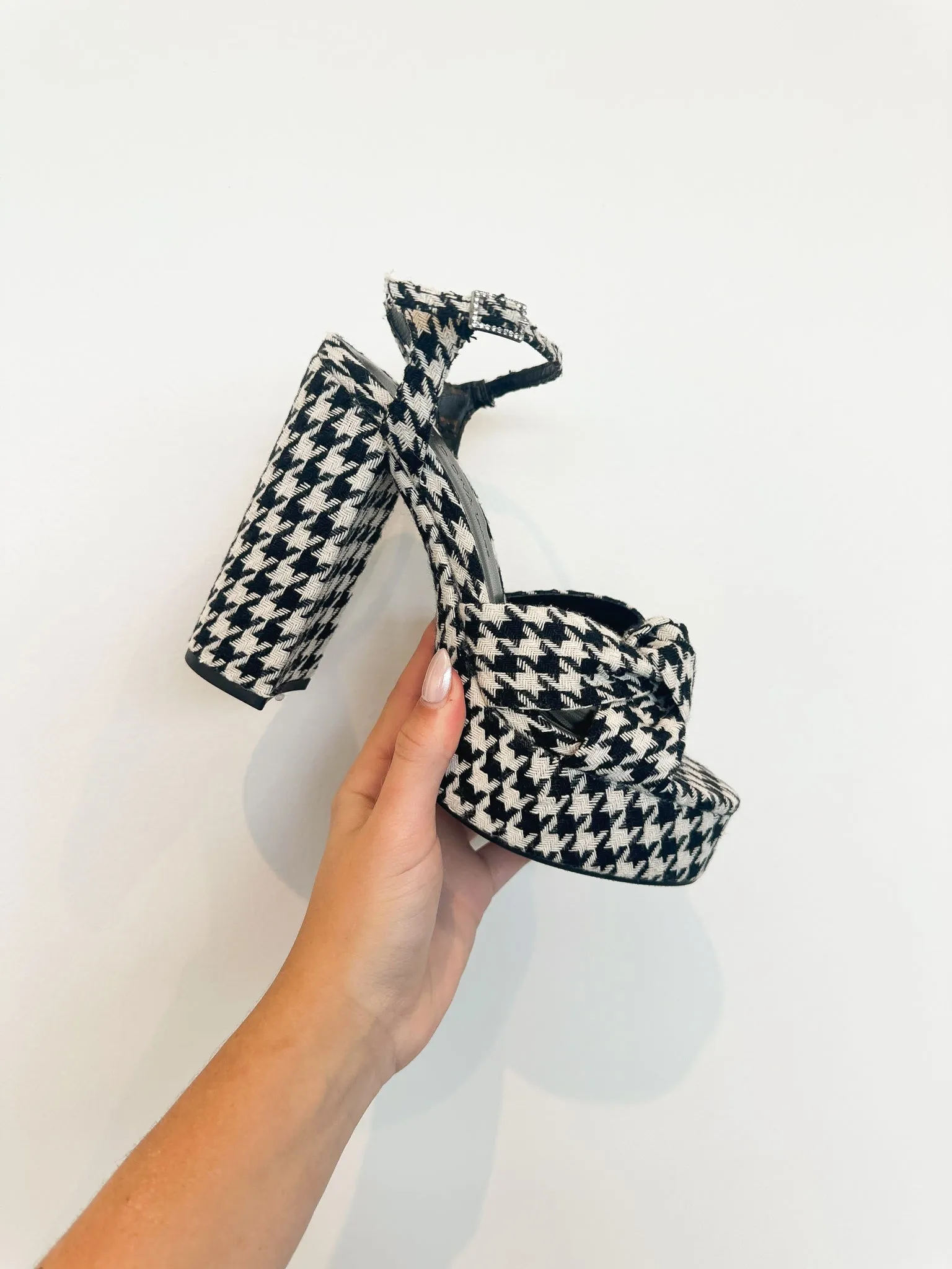 Legends Platform Houndstooth Heels