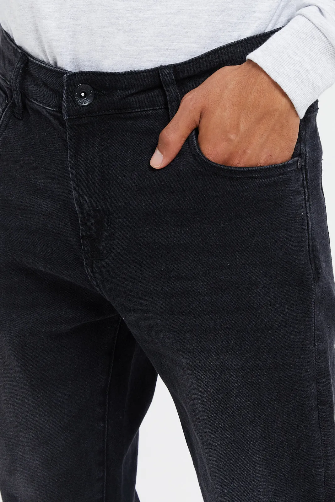 Men Black Denim Jeans