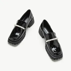 Pearl Chain Platform Loafers (Monica)