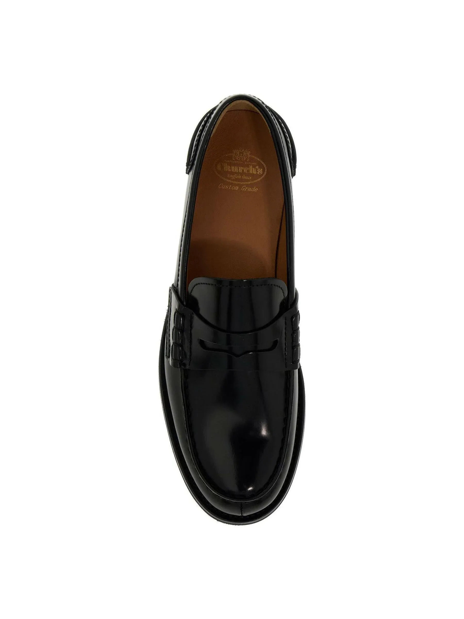 Pembry Glossy Leather Loafers