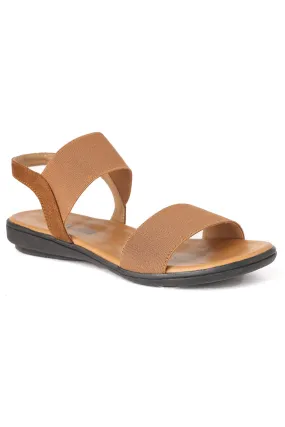 SOLES Chic Tan Flat Sandals - Neutral Style for Any Outfit