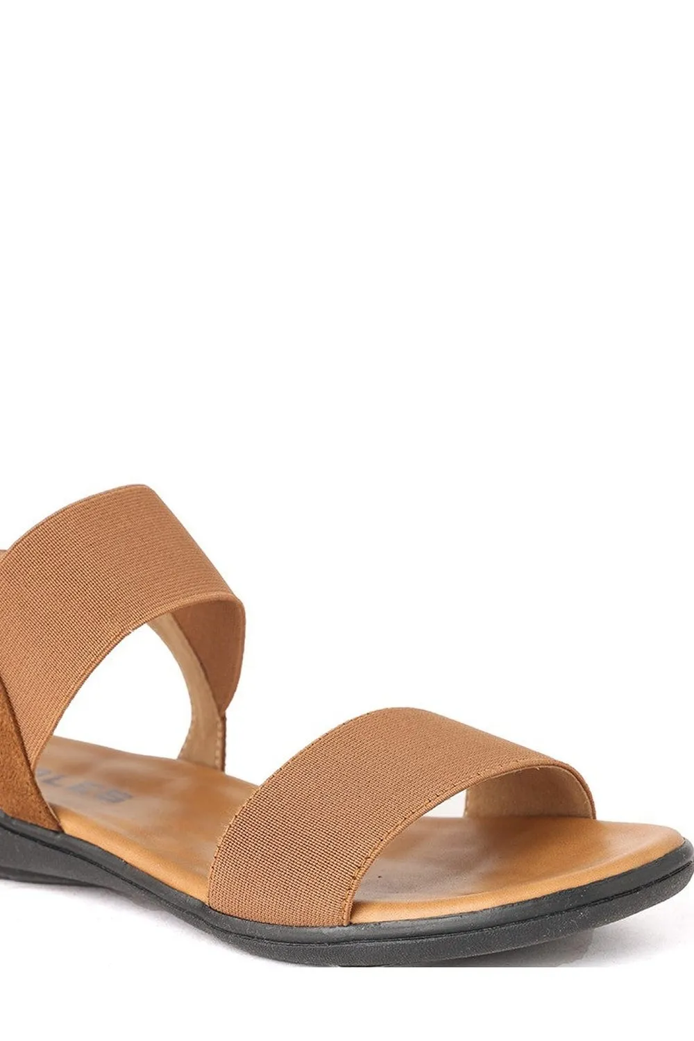 SOLES Chic Tan Flat Sandals - Neutral Style for Any Outfit