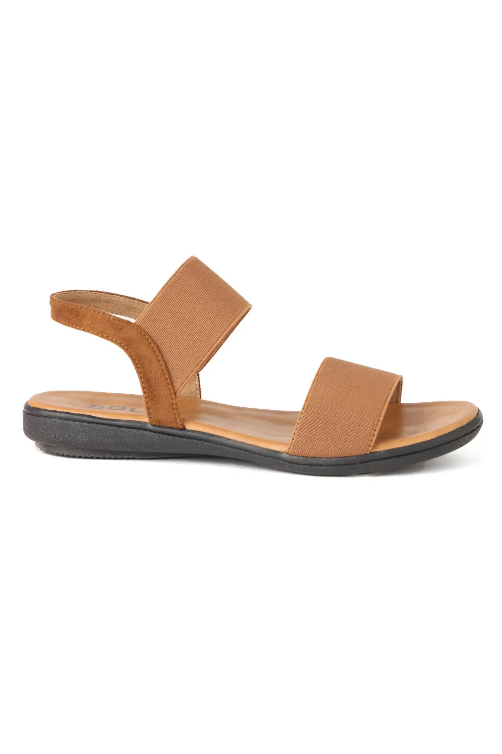 SOLES Chic Tan Flat Sandals - Neutral Style for Any Outfit