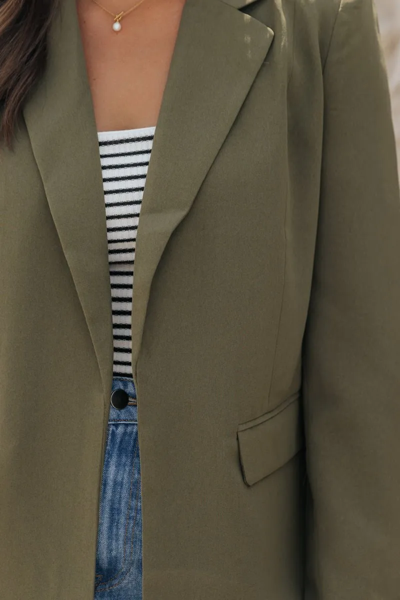 Steve Madden Olive Payton Blazer - FINAL SALE