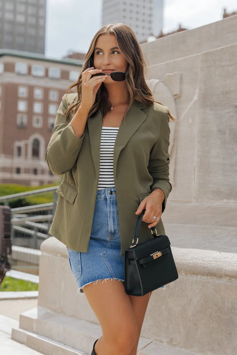 Steve Madden Olive Payton Blazer - FINAL SALE