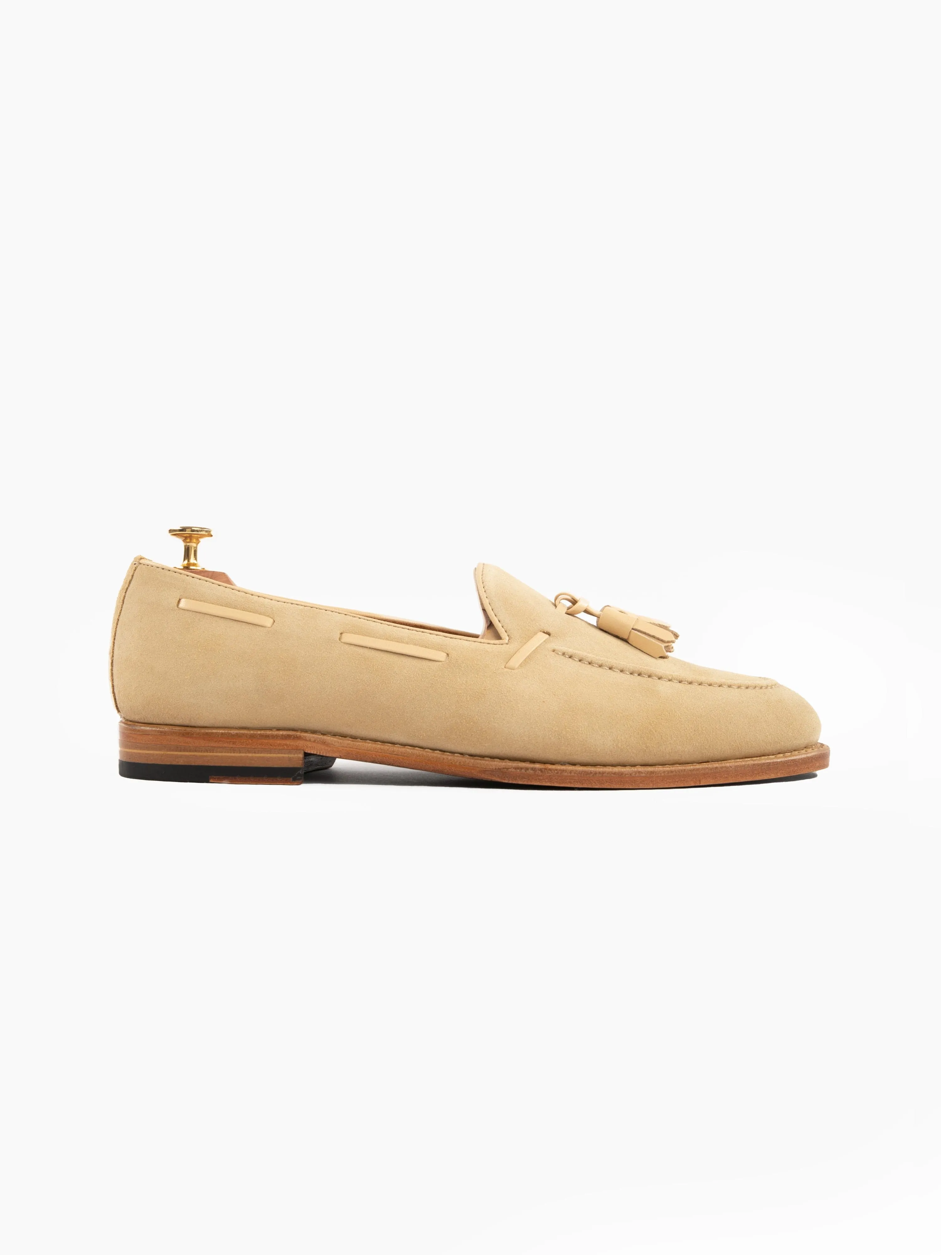 Tassel Loafers Sand Suede